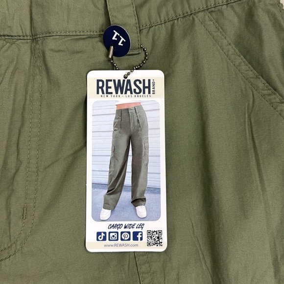 NWT REWASH wide leg cargo pants - Picture 3 of 6